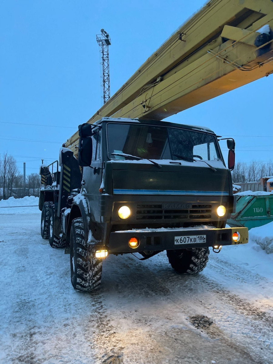 Ремонт слива при помощи автовышки